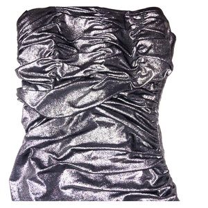 Silver Dressy Tube Top